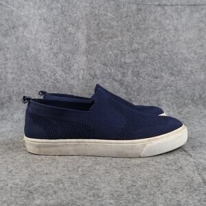 Old Navy Shoes Kids 3 Slip On Sneakers Boy Girl Knit Stretch Casual Blue Comfort